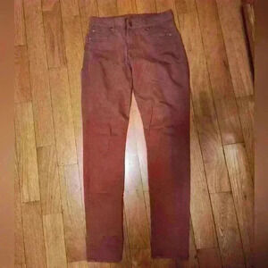 Kut From The Kloth Corduroy Jeans Womens 4 Rust Brown Diana Skinny Low Rise
